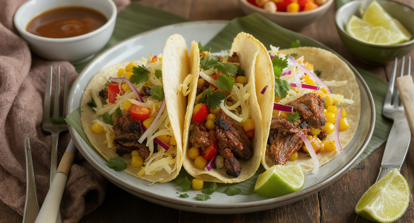 Spicy BBQ Rib Street Tacos