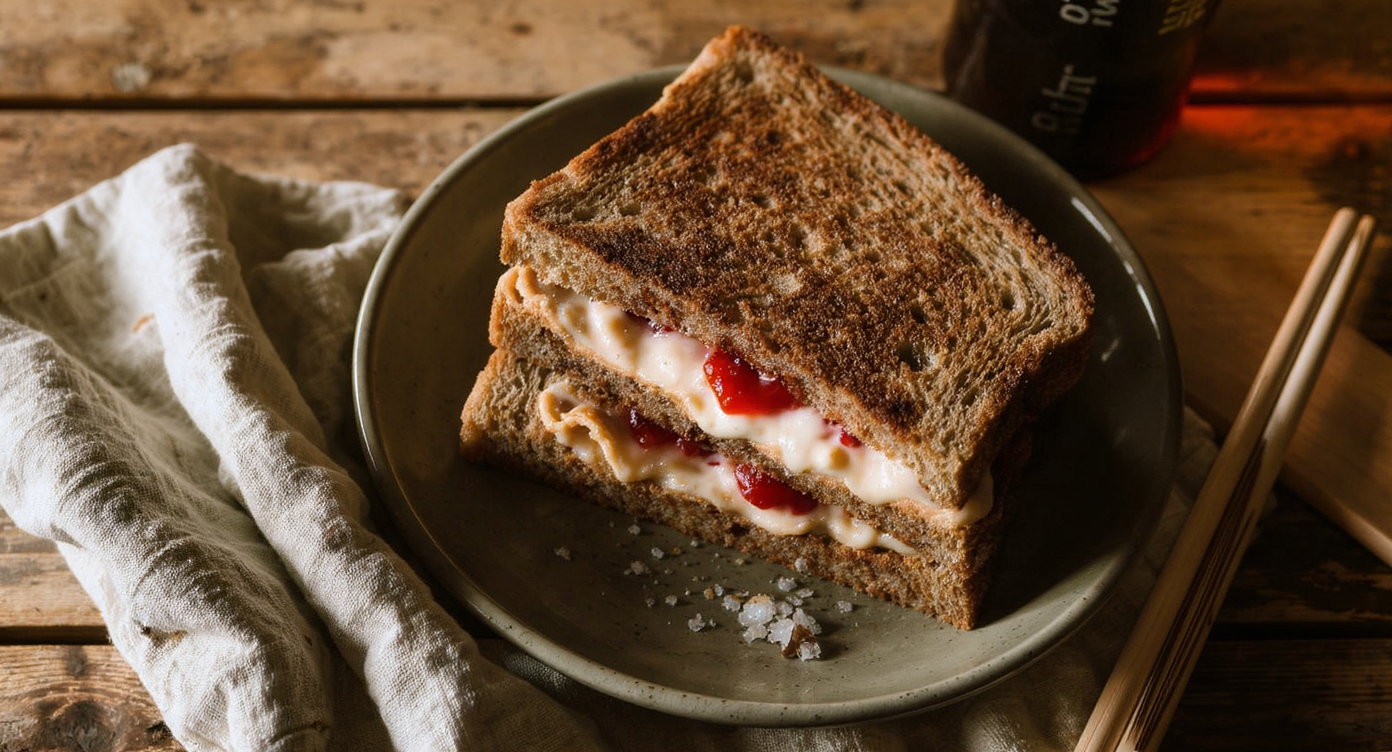 Classic Peanut Butter and Jelly Sandwich