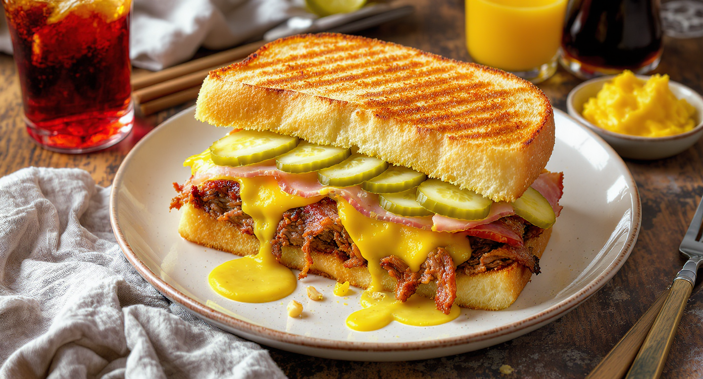 Modern New York Cuban Sandwich with Leftover Pork Shoulder