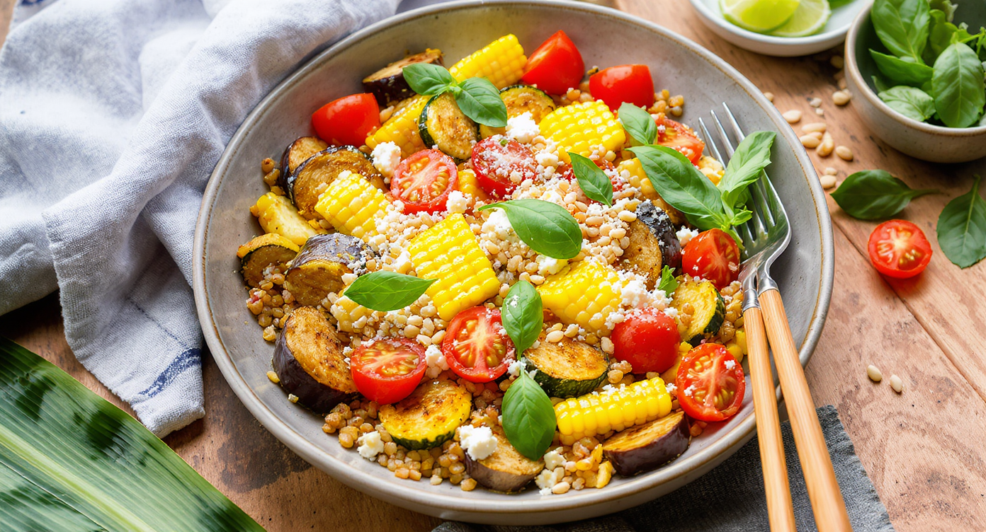 Summer Farmers Market Farro Salad