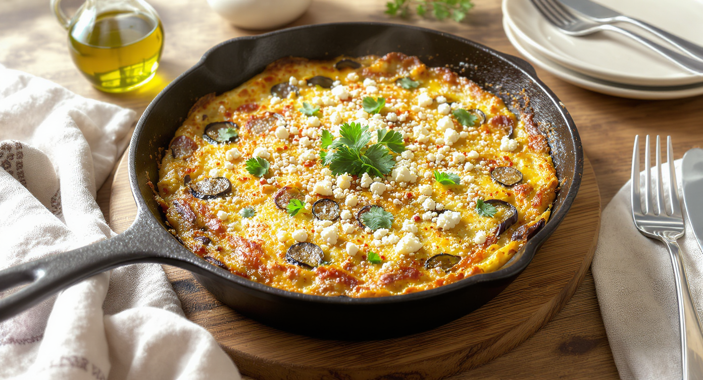 Spicy Eggplant Frittata
