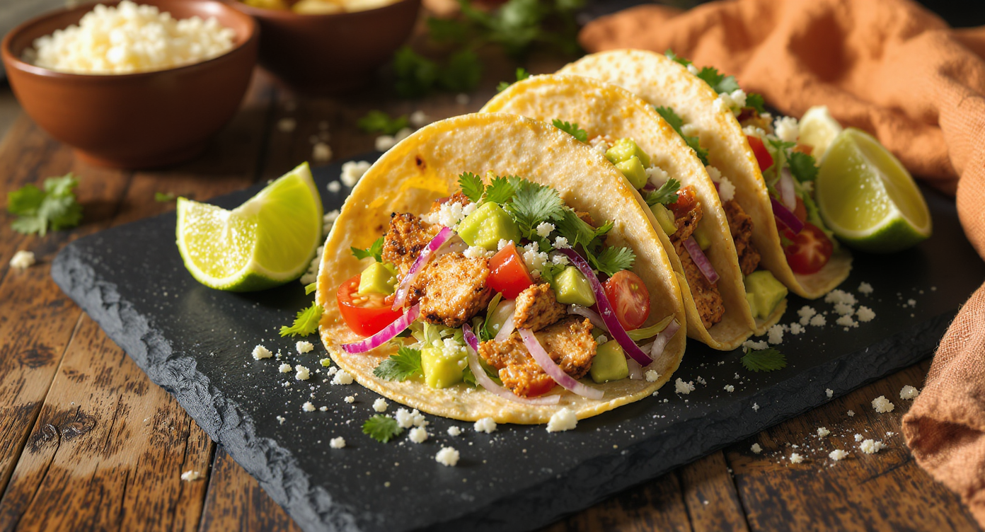 Chicken Avocado Street Tacos