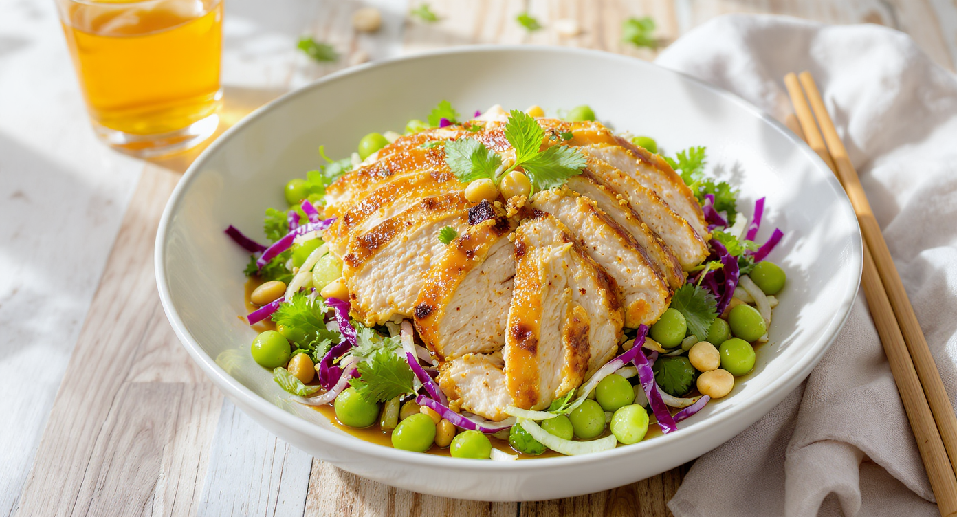 Protein-Packed Thai-Venetian Chicken & Herb Salad