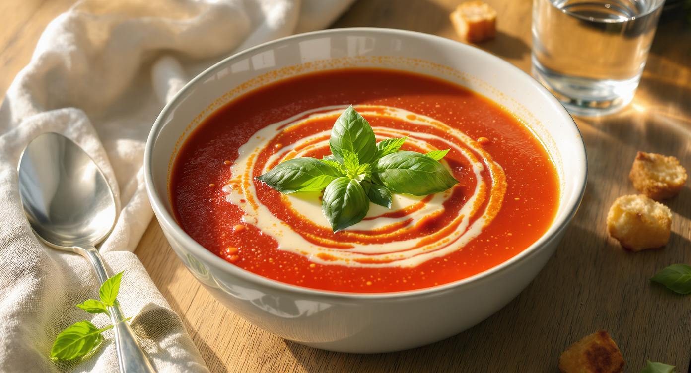 Cozy Tomato Basil Soup
