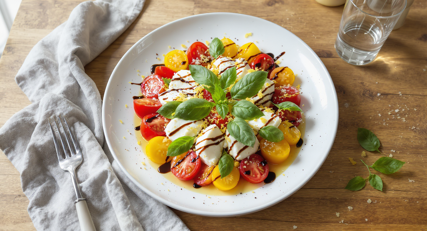 Summer Cherry Tomato Caprese Salad