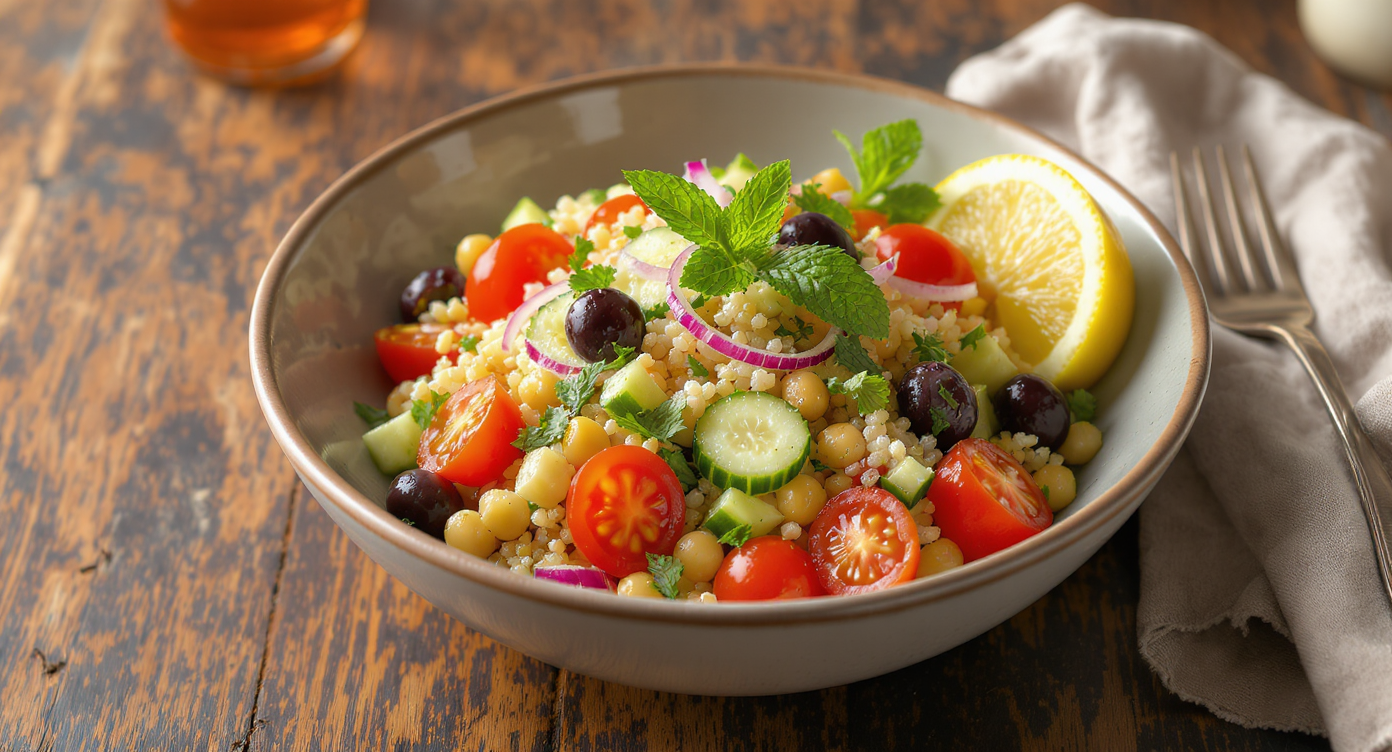 Mediterranean Farro & Chickpea Salad