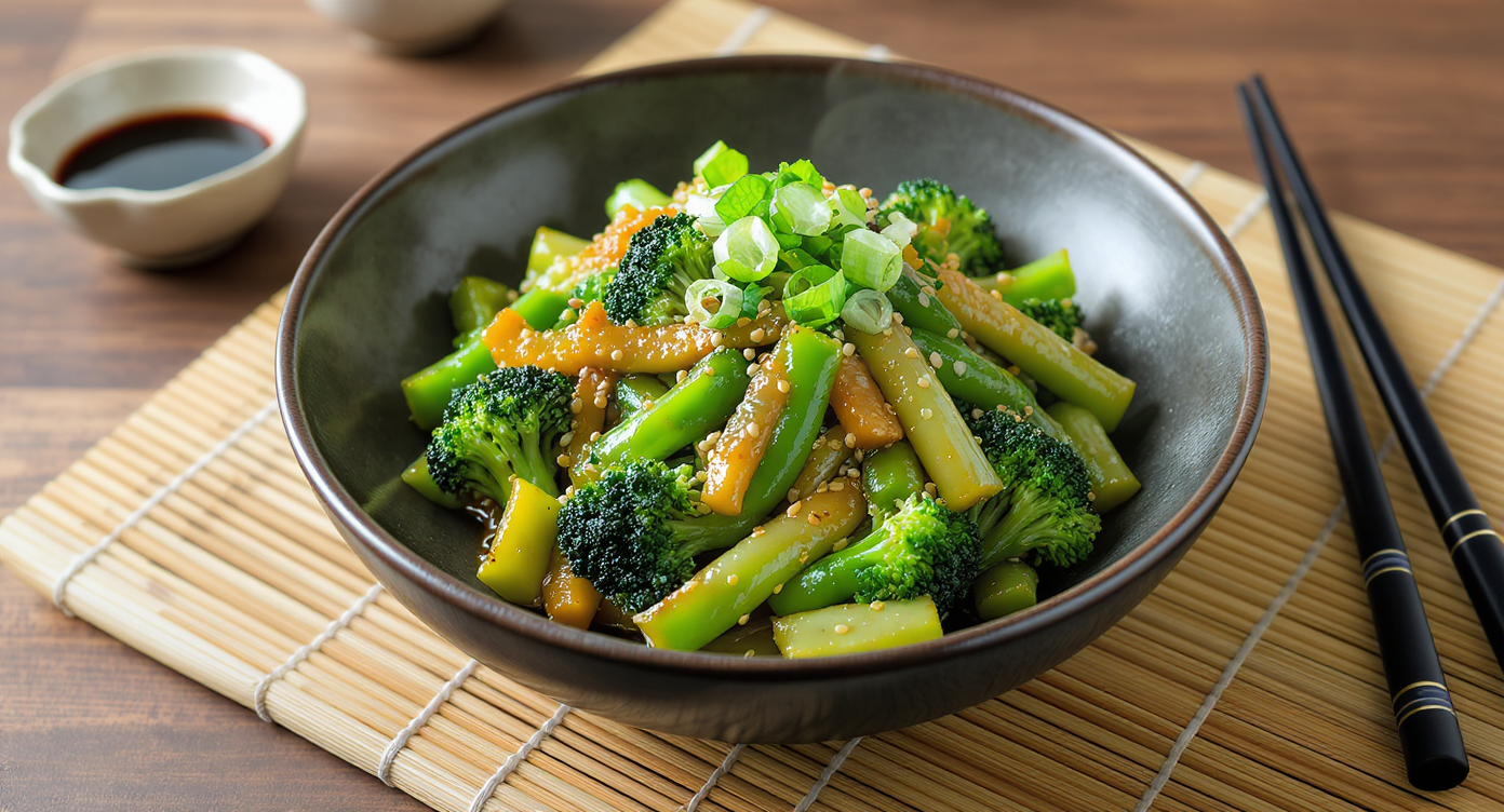 Asian-Style Broccoli & String Bean Stir-Fry