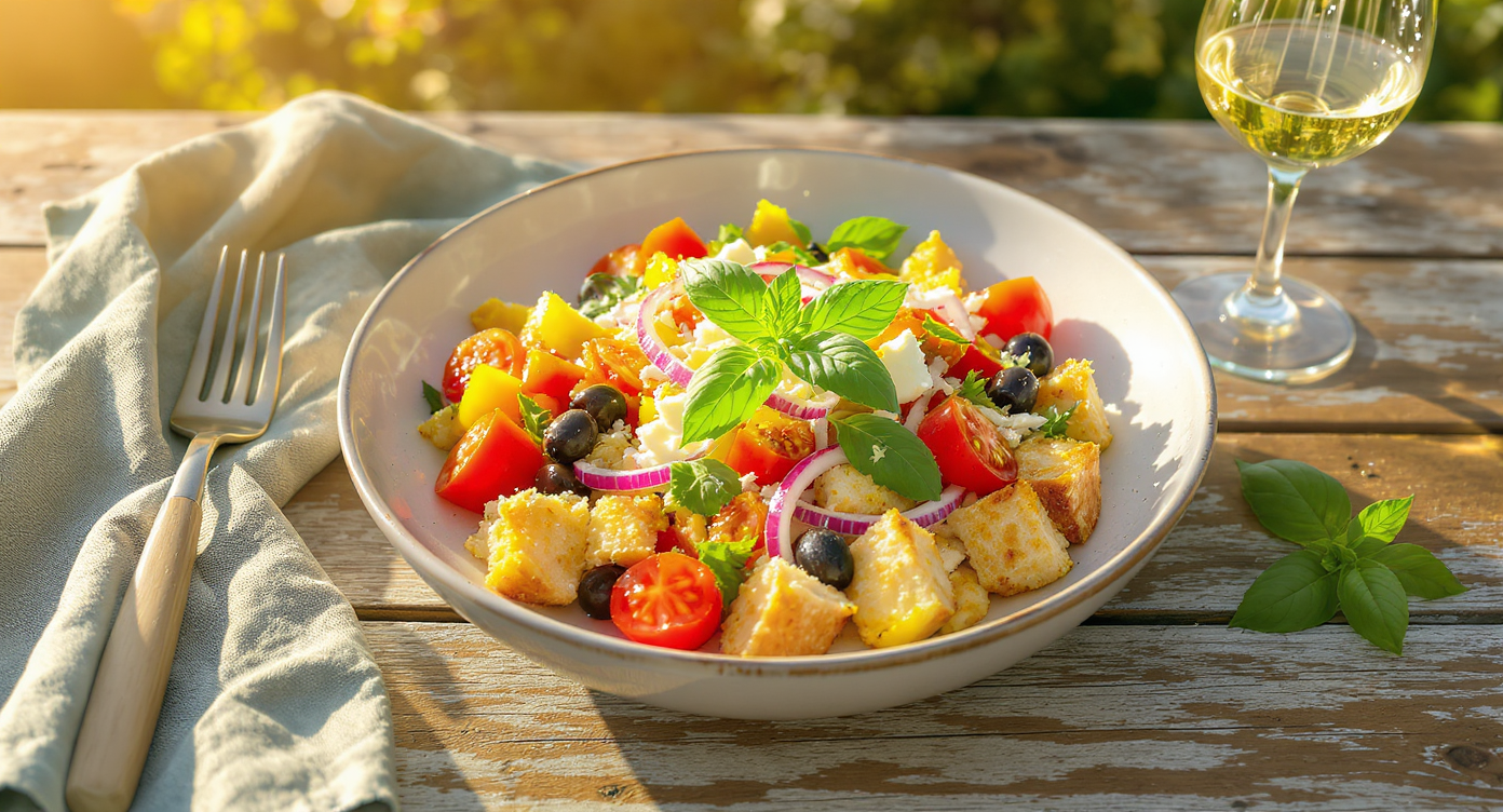 Summer Pizza Topping Panzanella