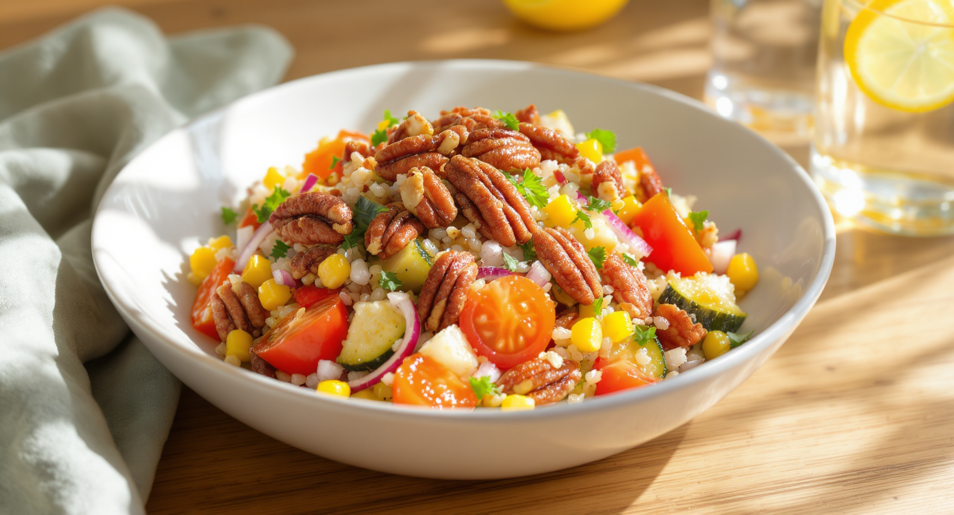 Summer Wild Rice Salad with Lemon-Dijon Vinaigrette