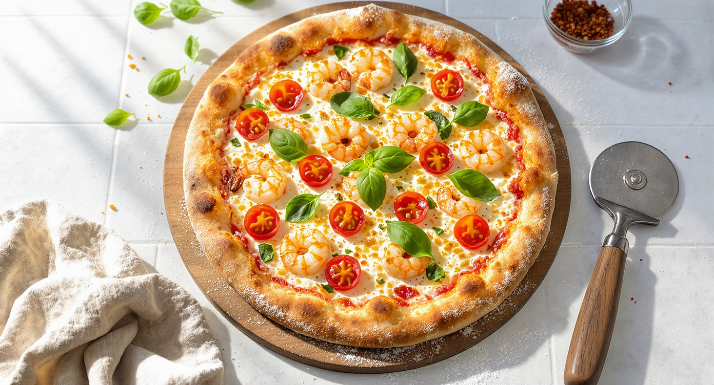 Shrimp & Ricotta Pescatarian Pizza