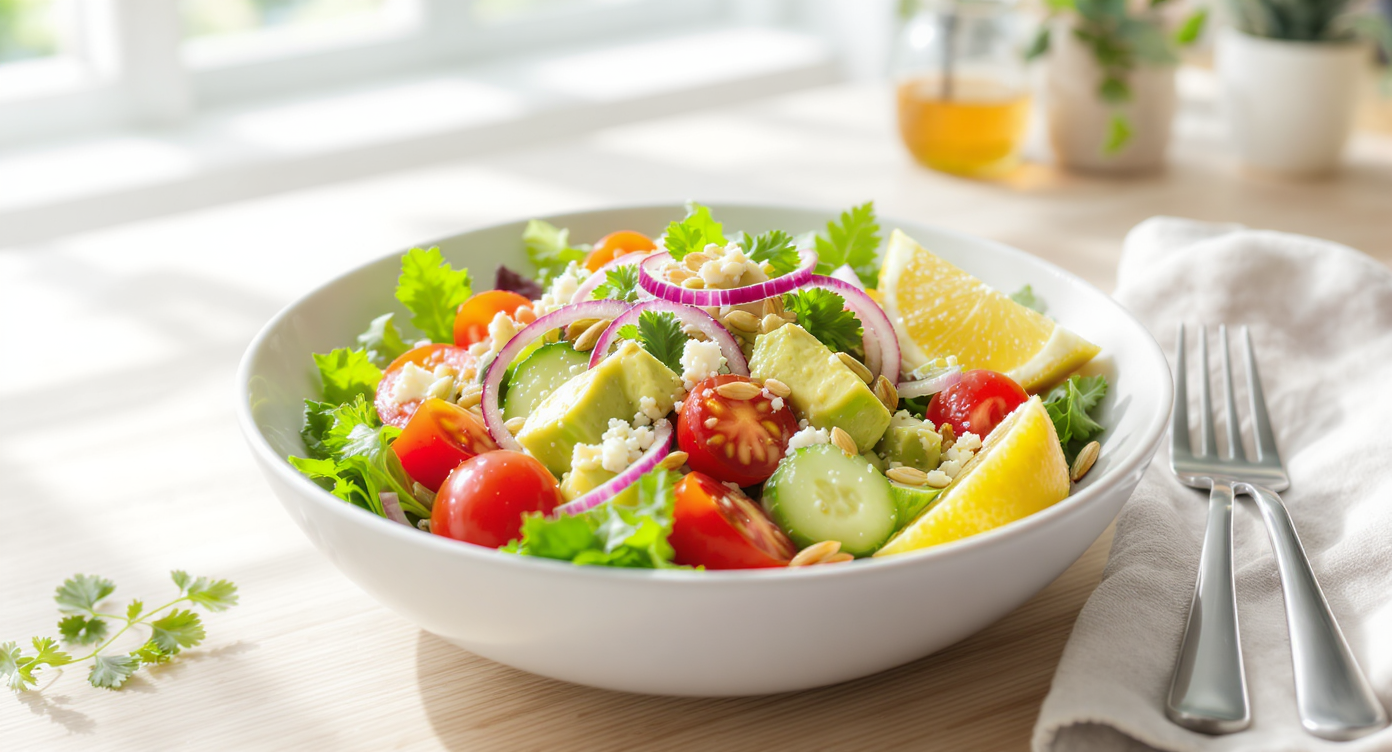 Refreshing Summer Salad with Lemon-Honey Vinaigrette