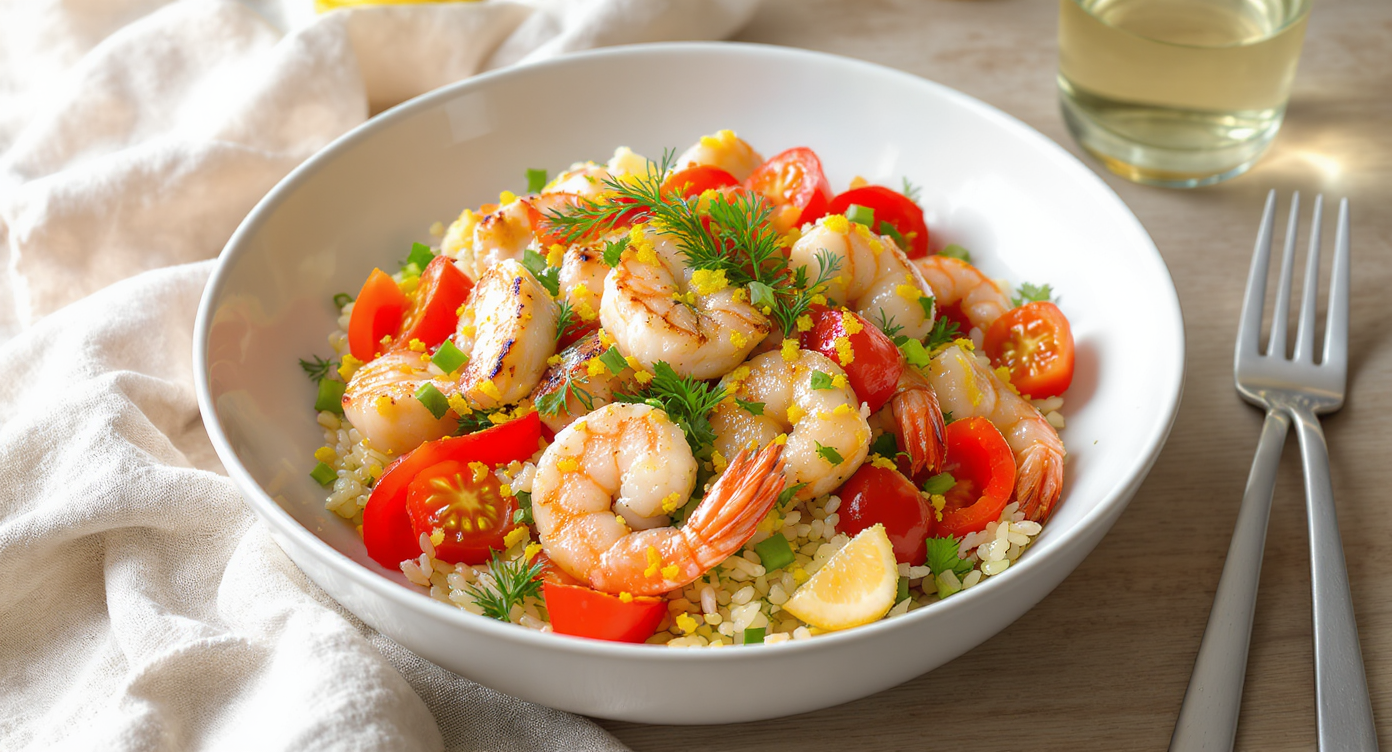Wild Rice & Summer Seafood Bowl