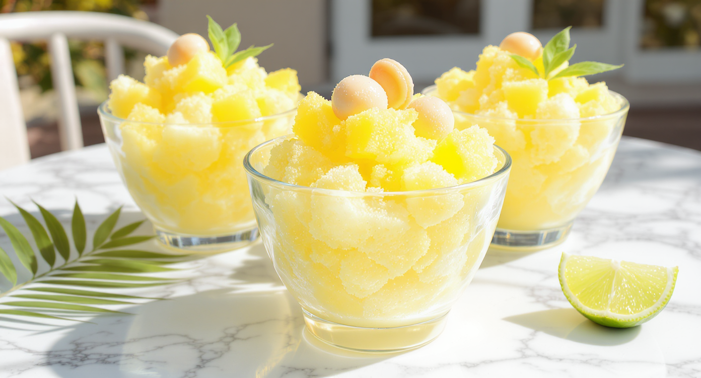 Pineapple Lychee Frozen Dessert