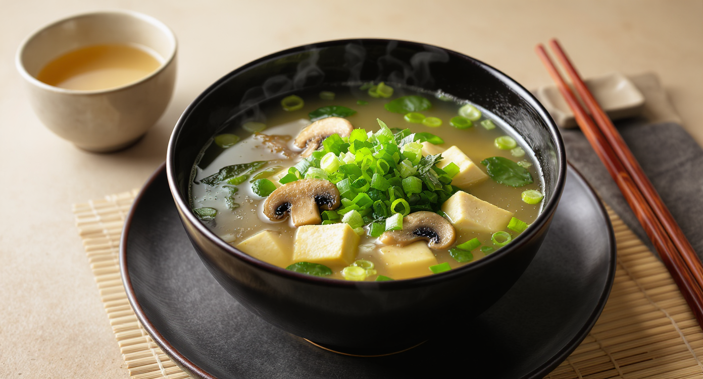 Simple Miso Soup with Green Onions