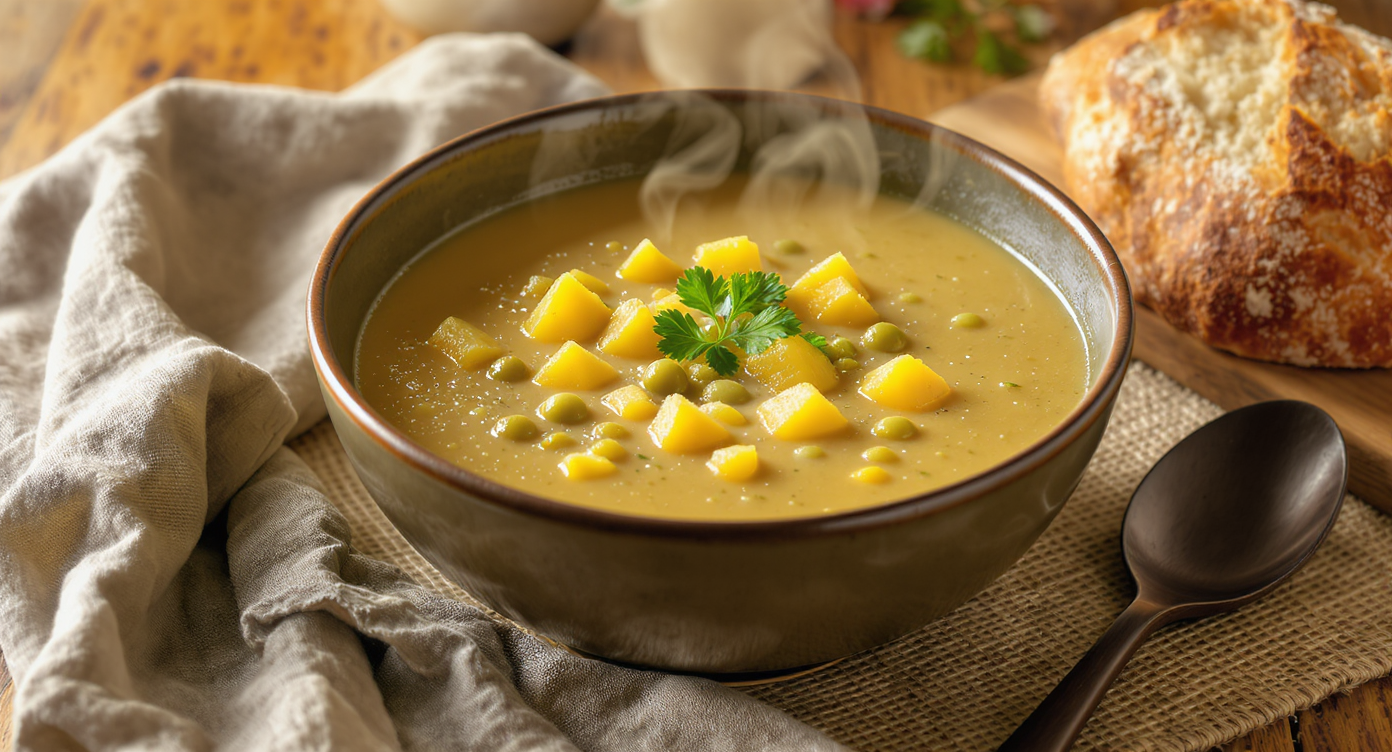 Hearty Vegetarian Split Pea Soup
