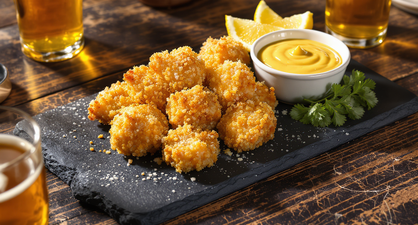 Gluten-Free Crispy Chicken Bites with Honey Mustard Dip