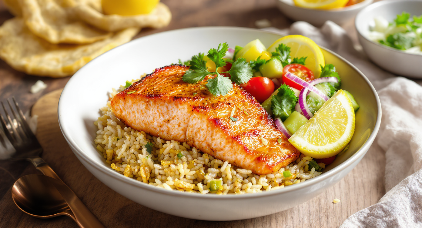 Easy Salmon Tikka Bowl