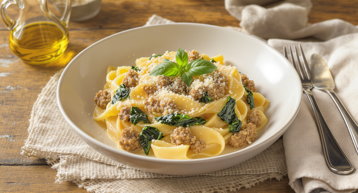 Creamy High-Protein Gluten-Free Turkey Pasta