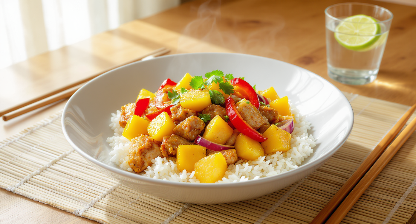 Spicy Tropical Chicken Stir-Fry