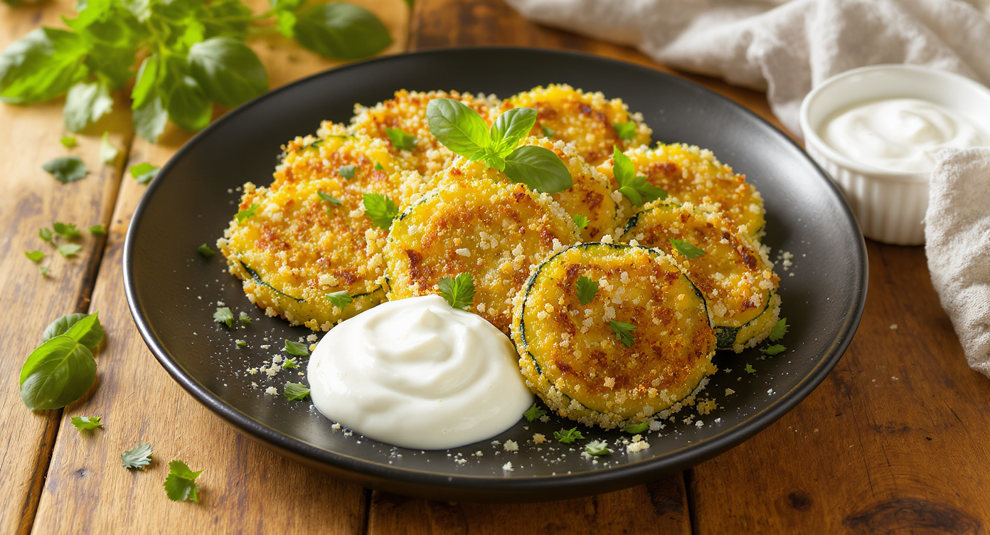 Crispy Parmesan Zucchini Rounds