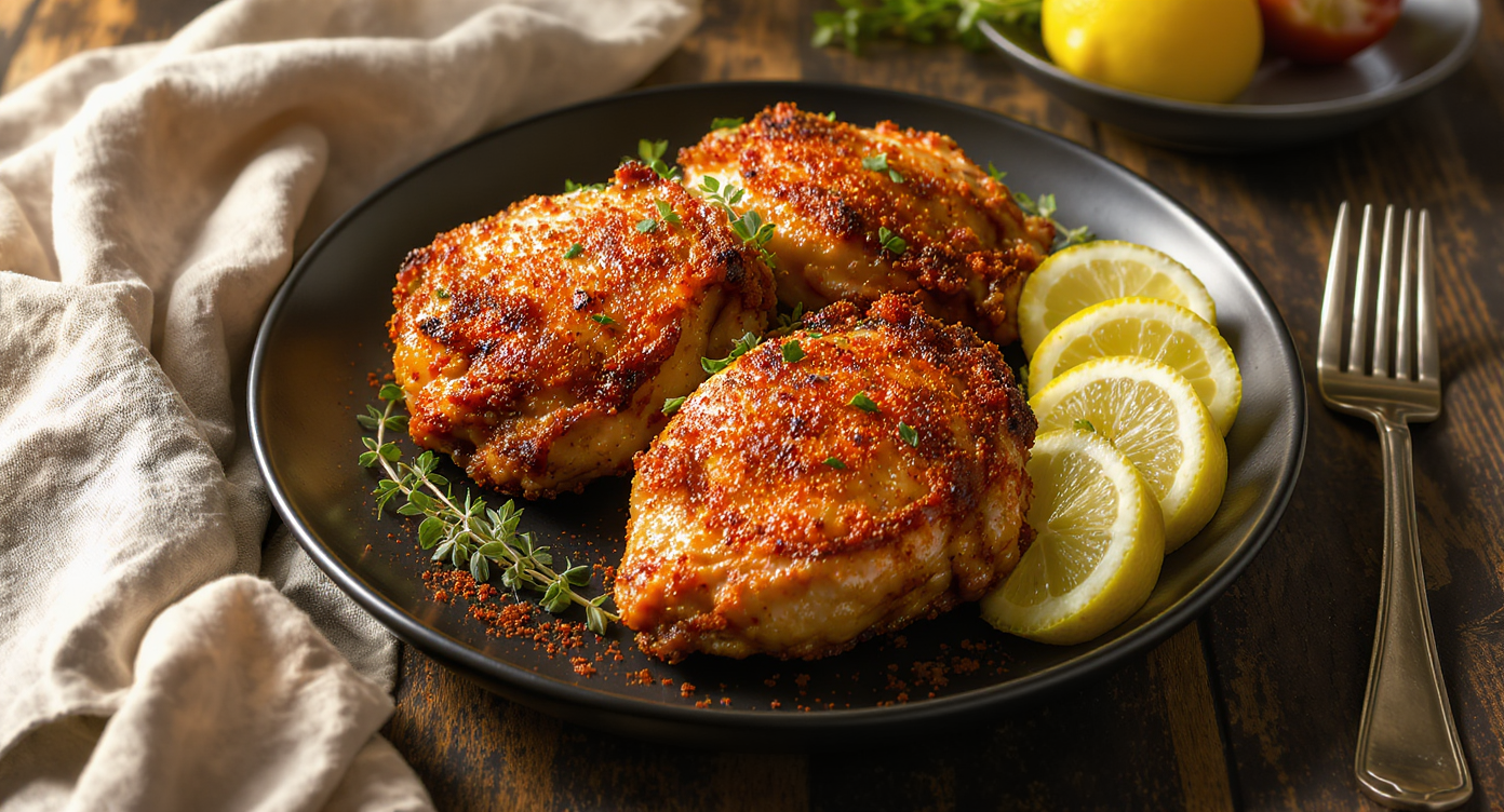 Crispy Air Fryer Chicken Thighs