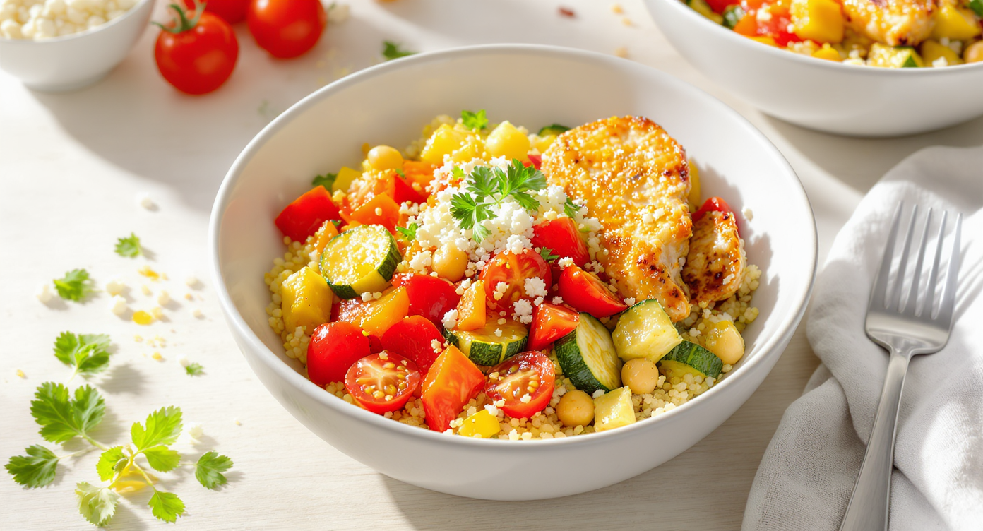 Quinoa & Veggie Power Bowl (Vegetarian & Meat-Friendly)