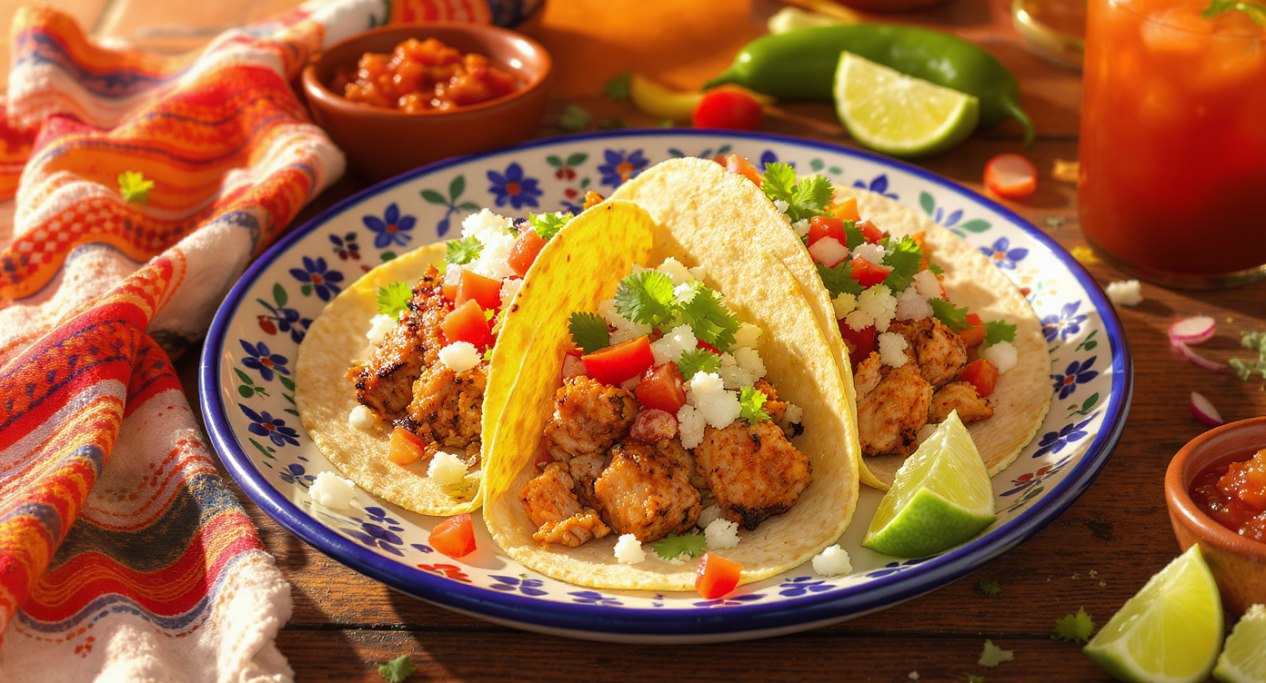 Authentic Mexican Street-Style Chicken Tacos