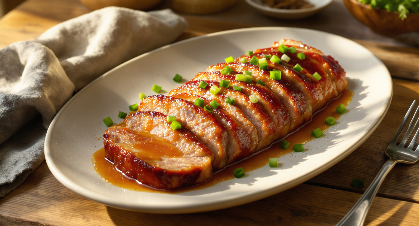 Apricot Jam Glazed Pork Tenderloin