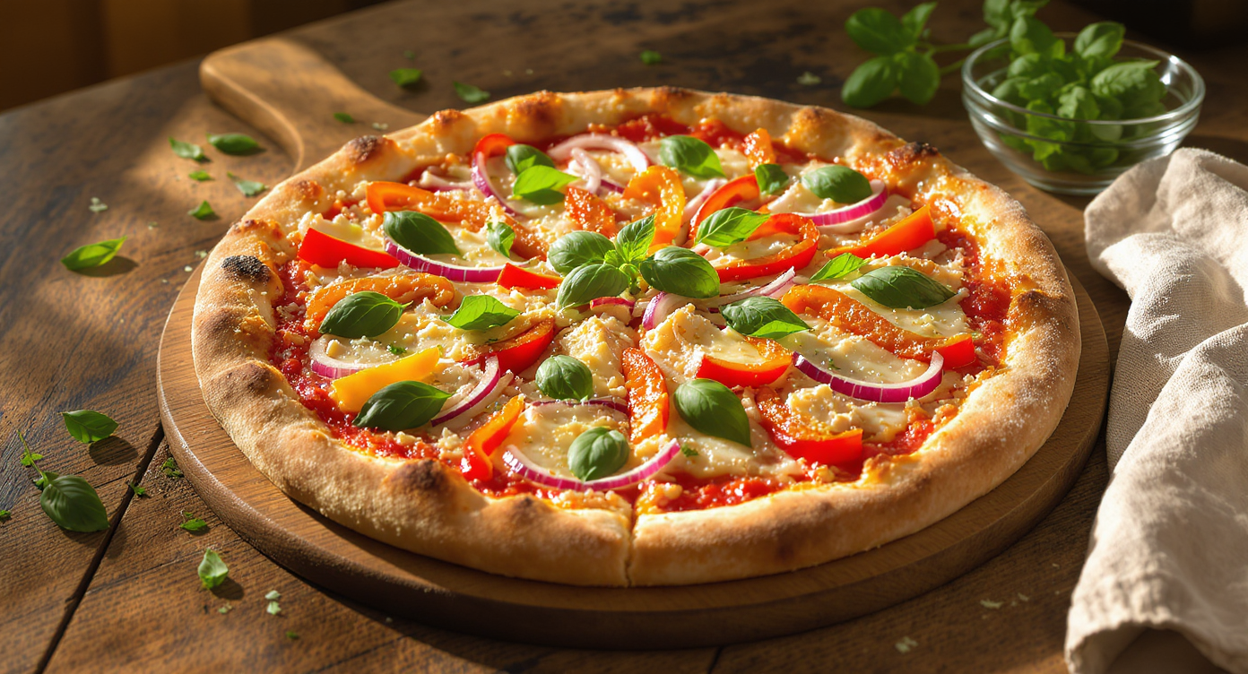 High-Protein Chicken & Veggie Pizza