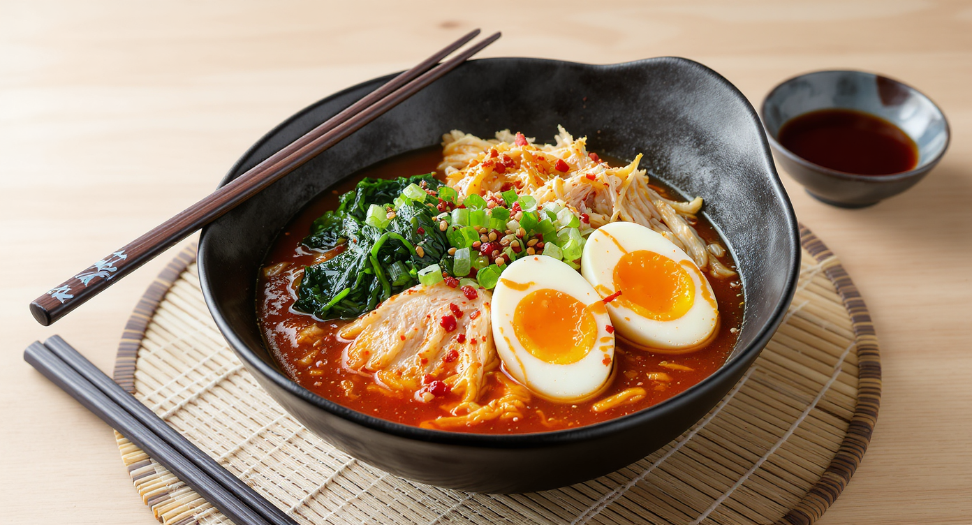 Hot & Spicy Japanese Ramen with Chili Garlic