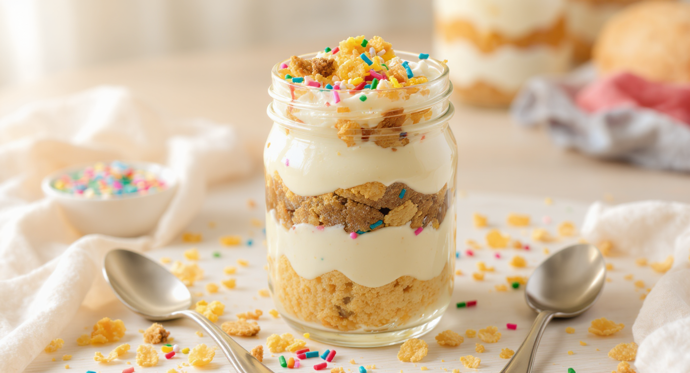 Cornflake Cookie Pudding Parfait