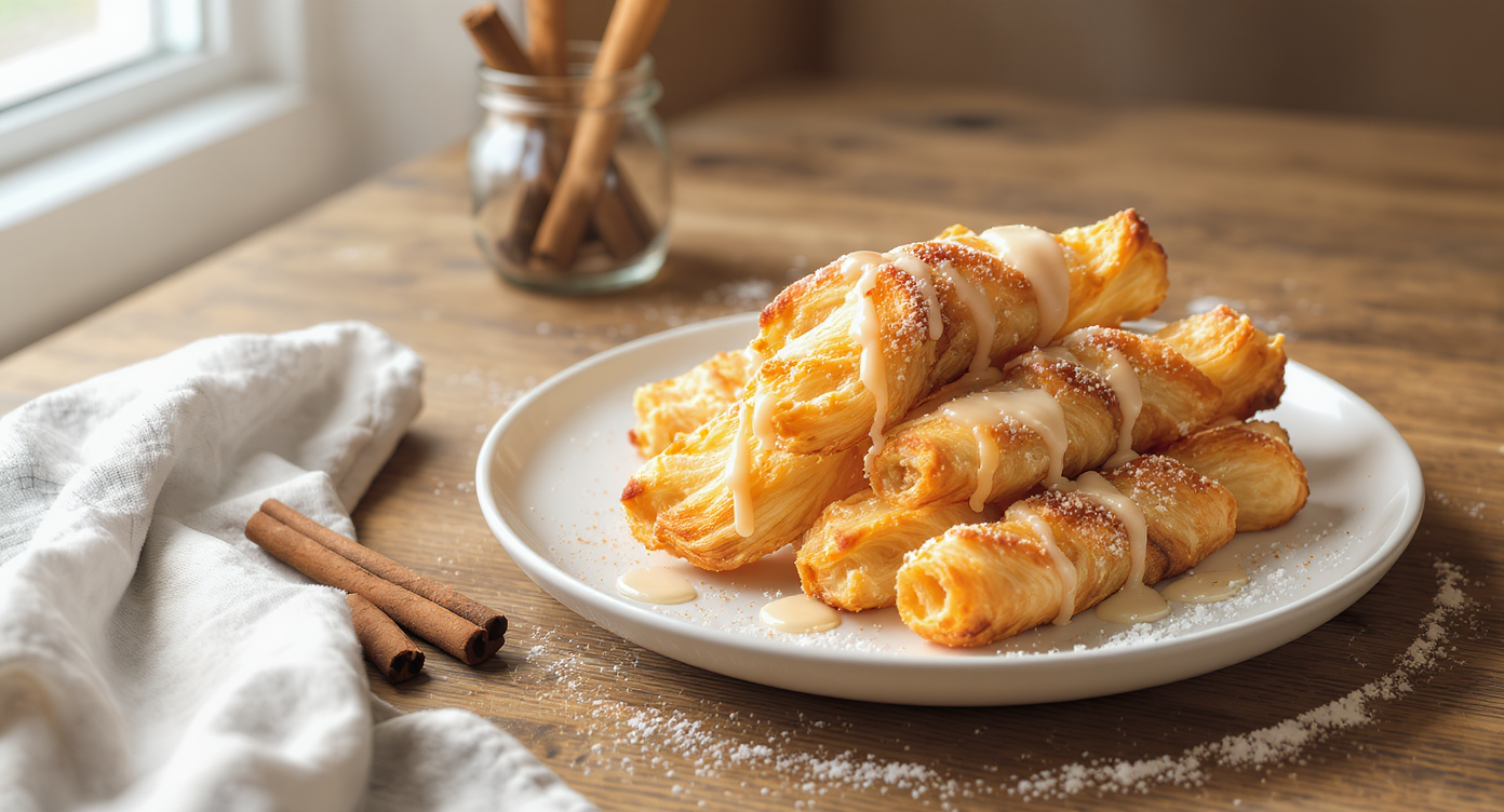Cinnamon Sugar Puff Pastry Twists