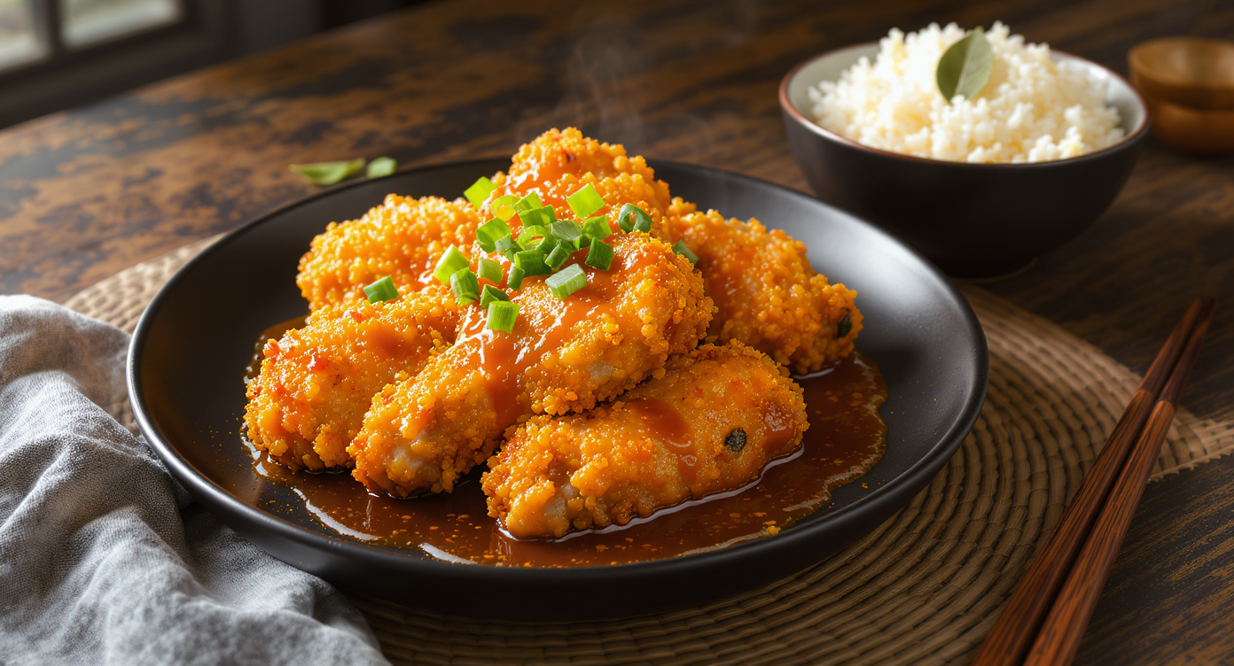 Filipino-American Fried Chicken Adobo
