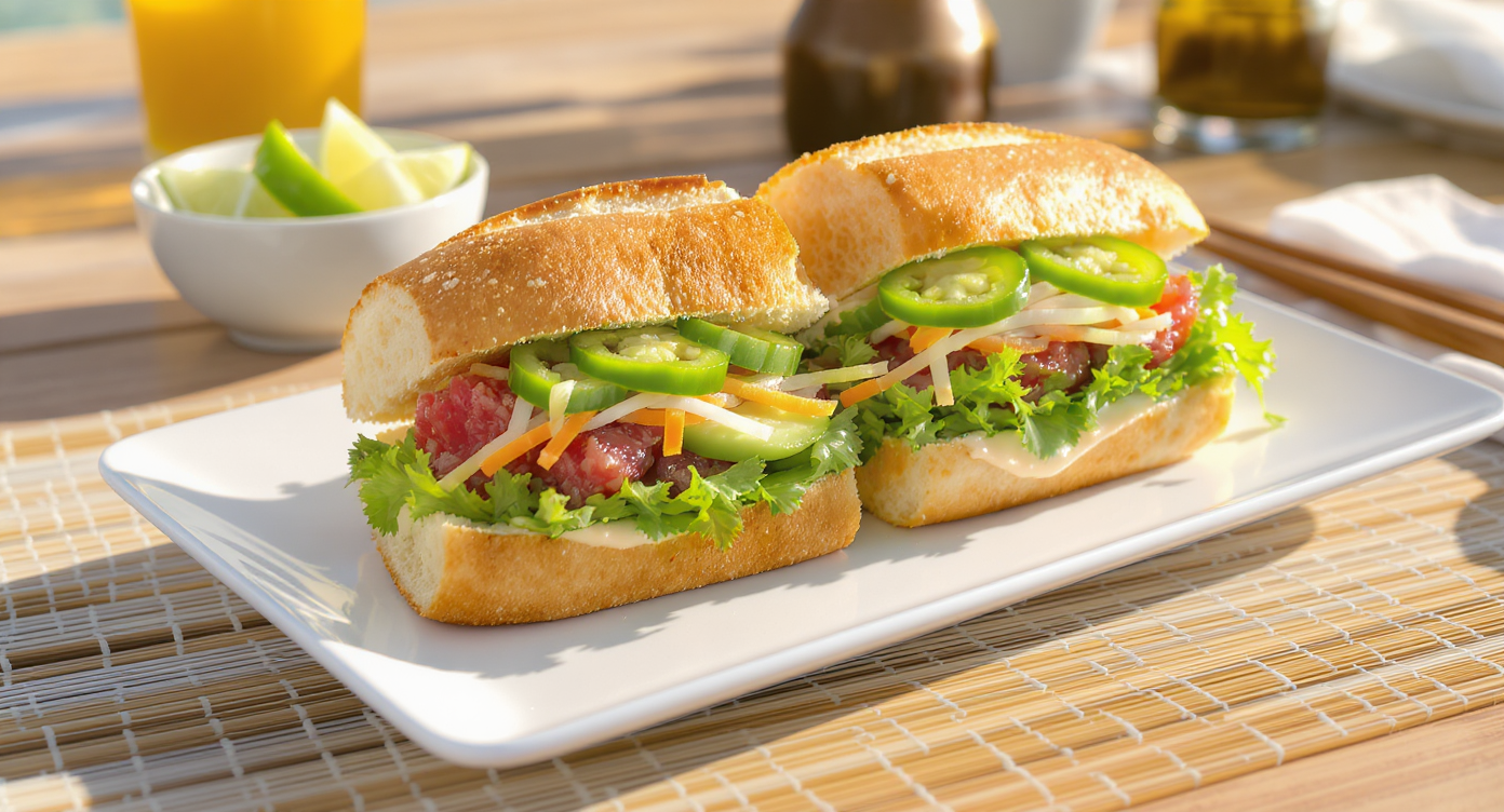 Hawaiian-Vietnamese Poke Bánh Mì