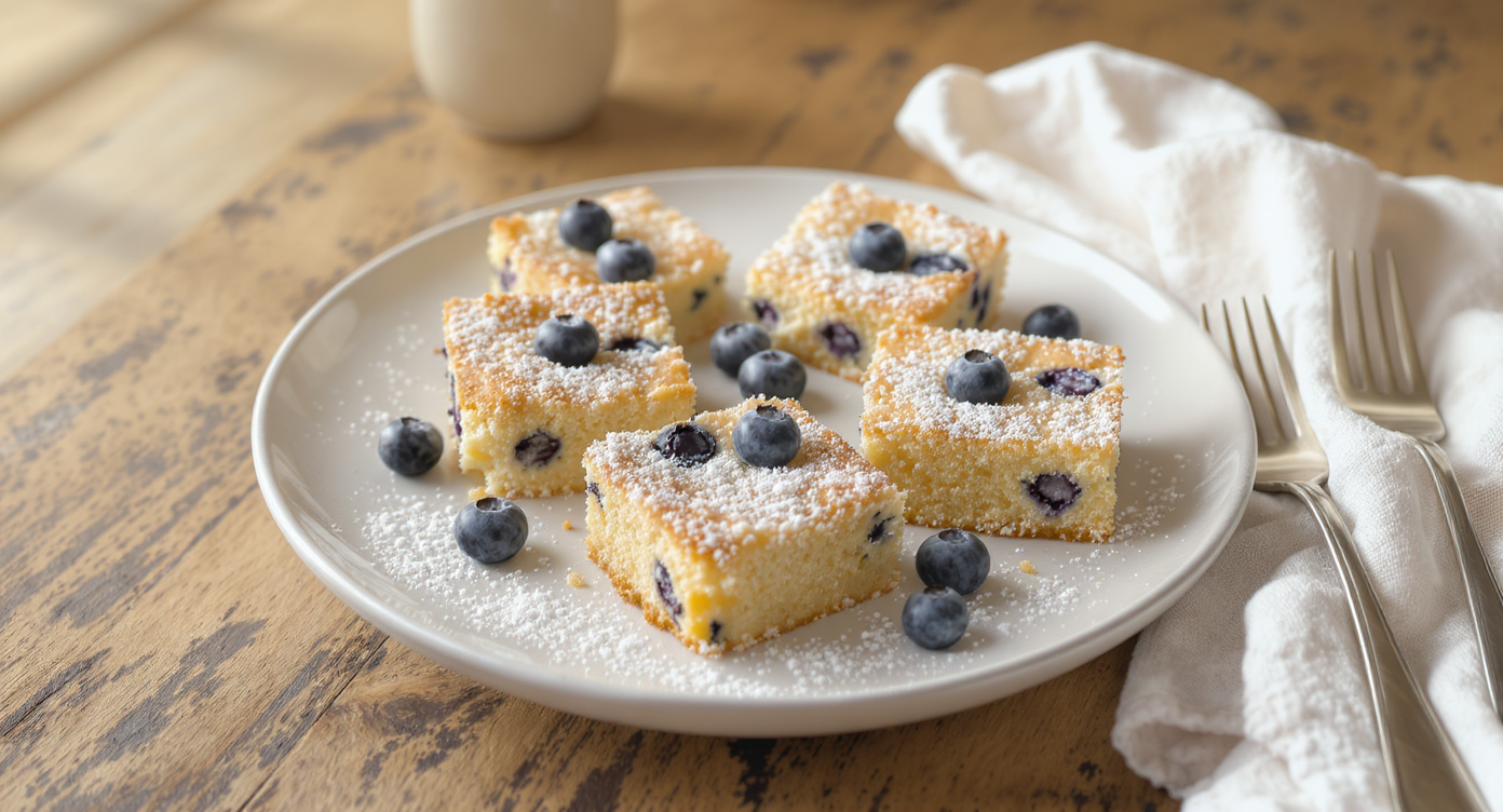 Blueberry Vanilla Snack Cakes