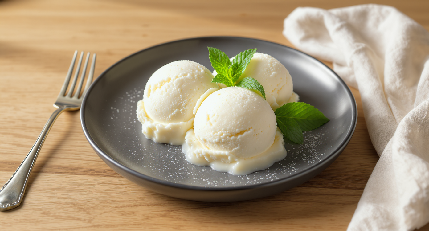 Velvety No-Churn Vanilla Bean Ice Cream