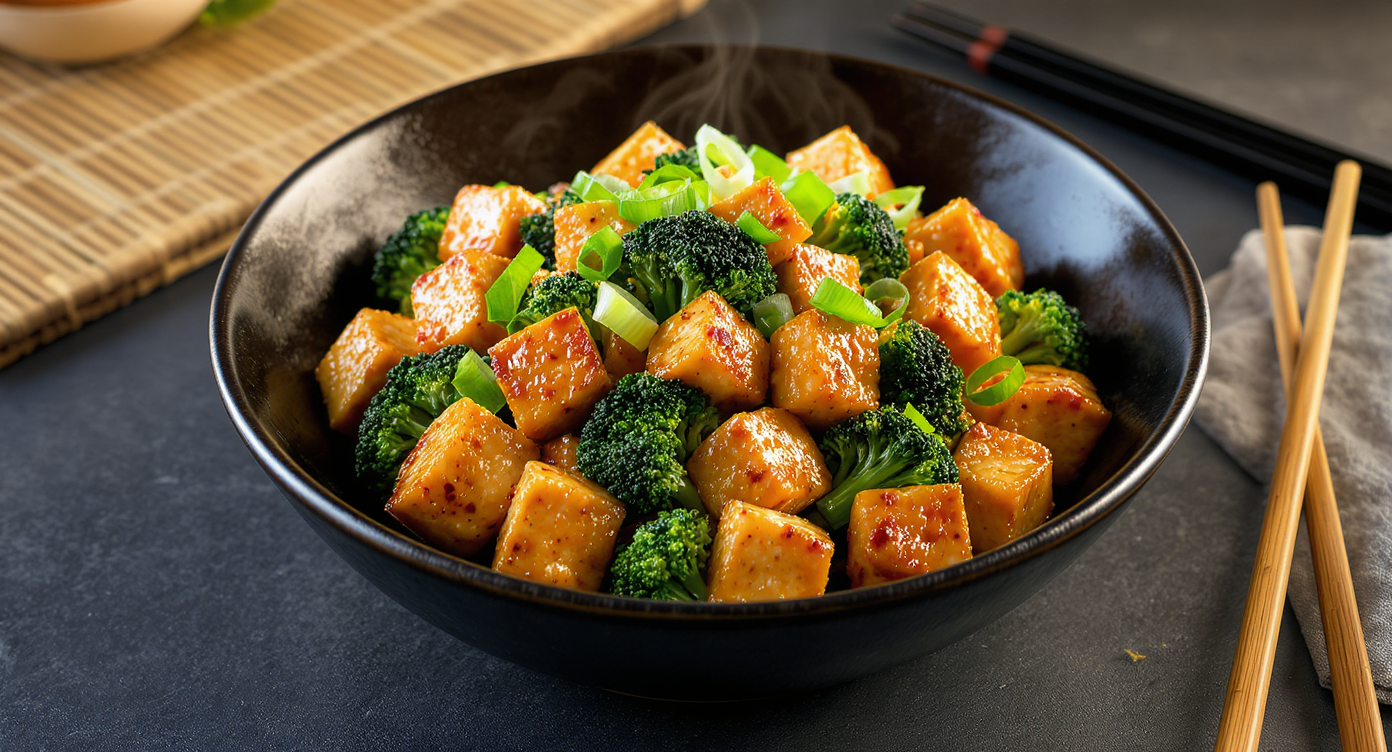 High-Protein Soy-Ginger Tofu & Broccoli Stir-Fry