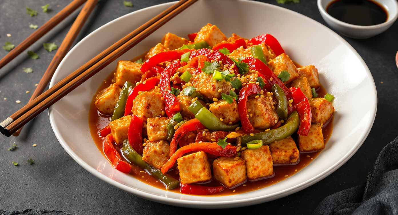 Sichuan Chili Crispy Tofu Stir-Fry