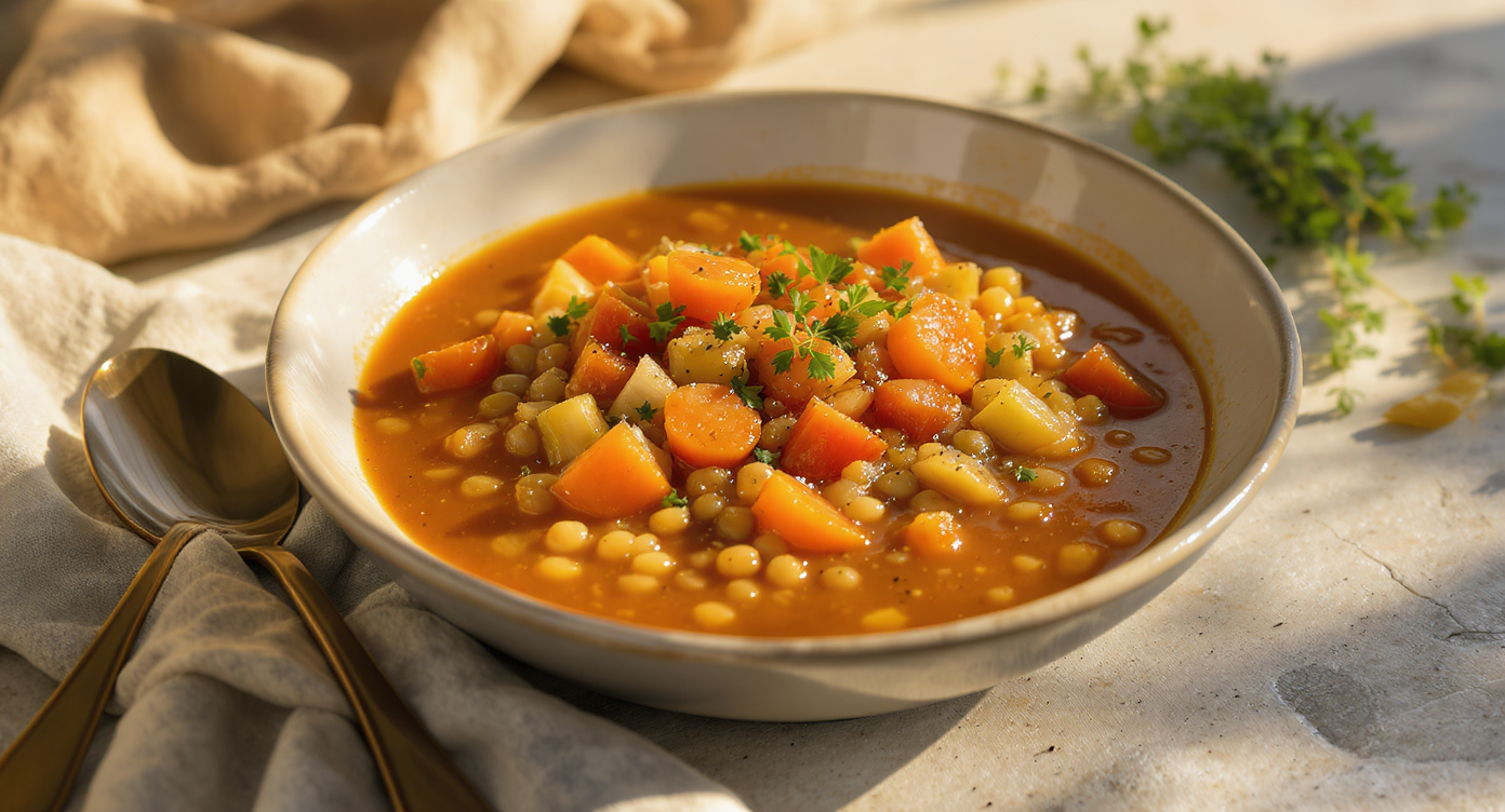French Lentil Stew with Tomato & Thyme