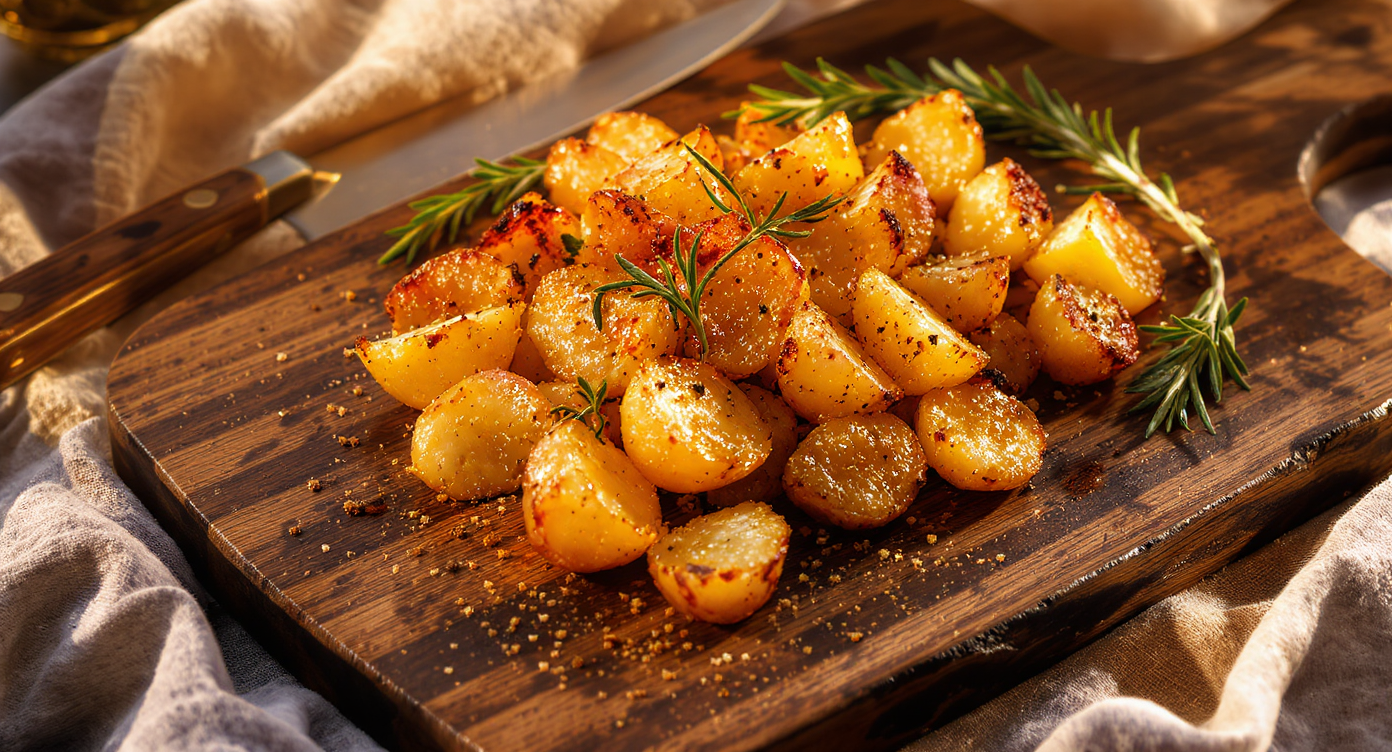 Crispy Rosemary Garlic Roasted Potatoes