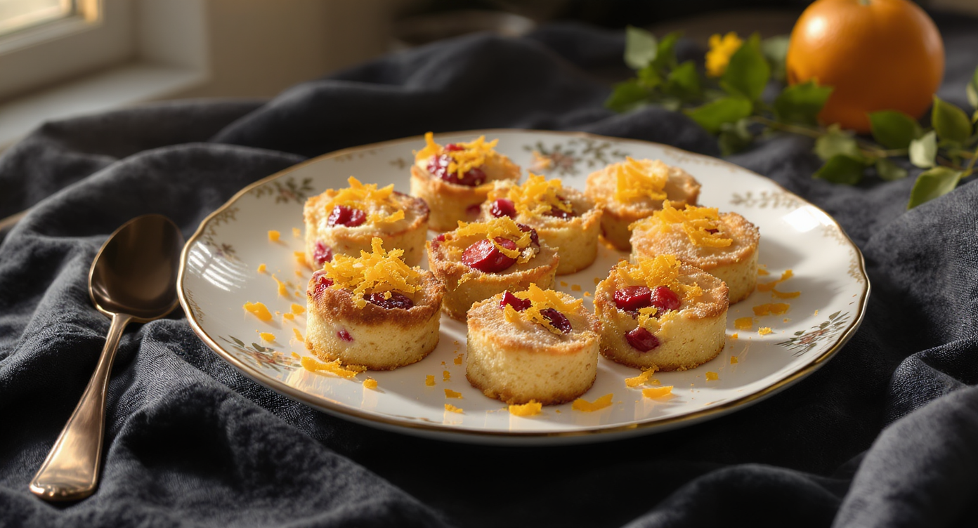 Orange Zest & Cranberry Financiers