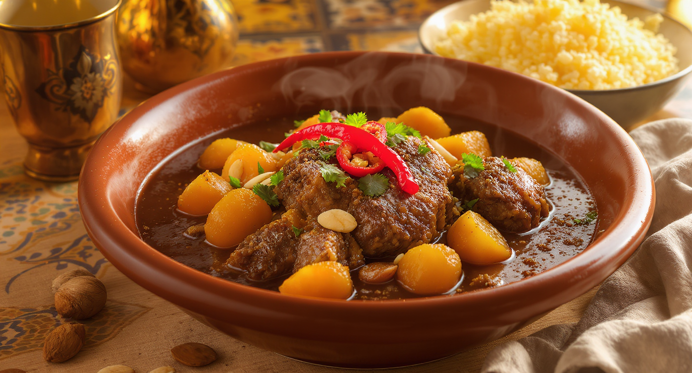 Fiery Moroccan Lamb Tagine with Apricots