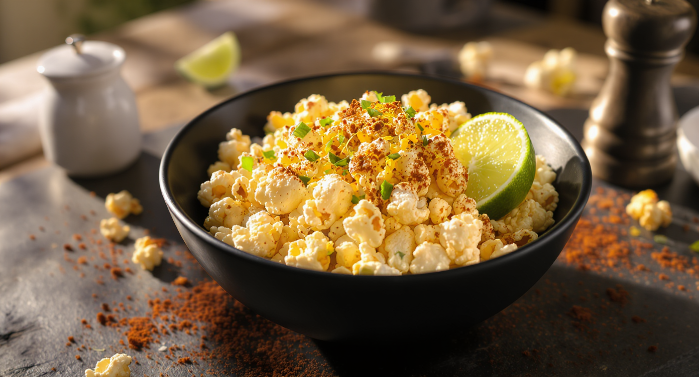 Smoky Chili-Lime Popcorn (Low Glycemic)