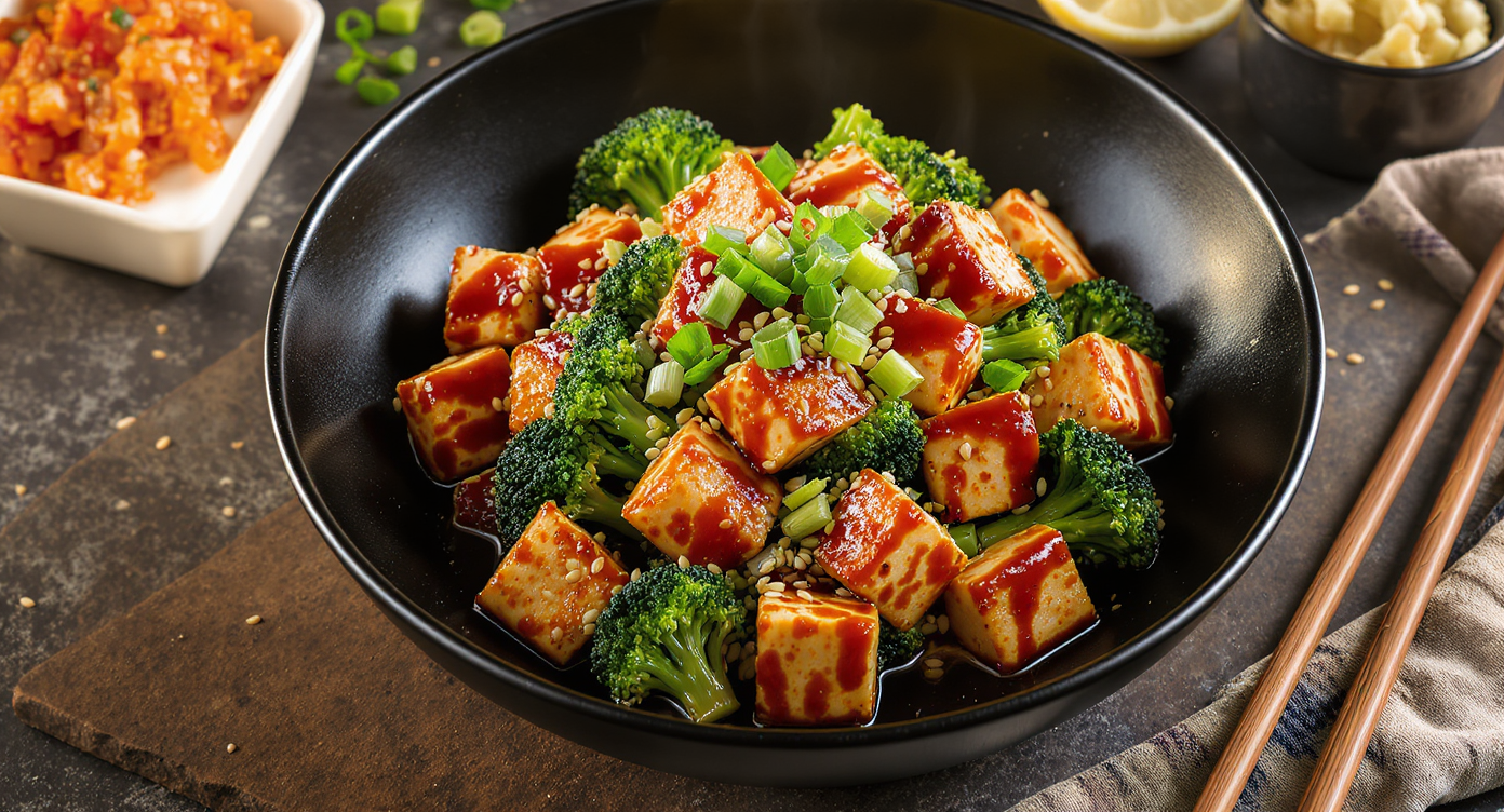 Korean Tofu & Broccoli Bulgogi Stir-Fry (High-Protein, Plant-Based)