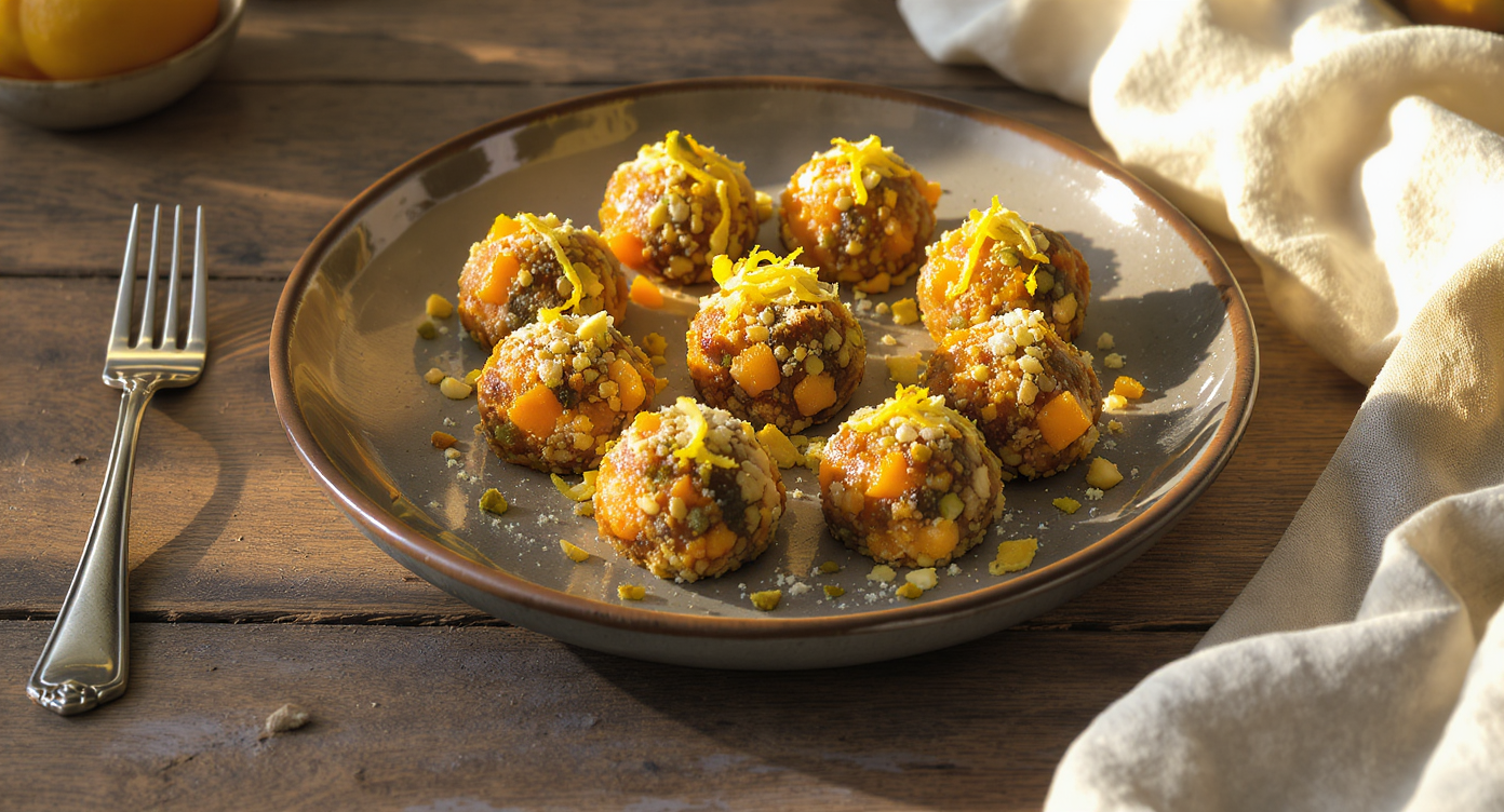 No-Bake Pistachio Apricot Energy Bites