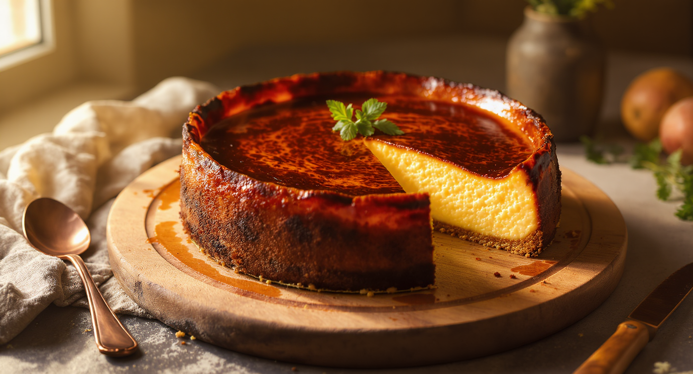 Basque Burnt Cheesecake for Ham Club
