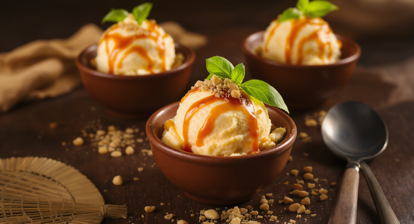 Spiced Tamarind & Peanut Ice Cream Cups