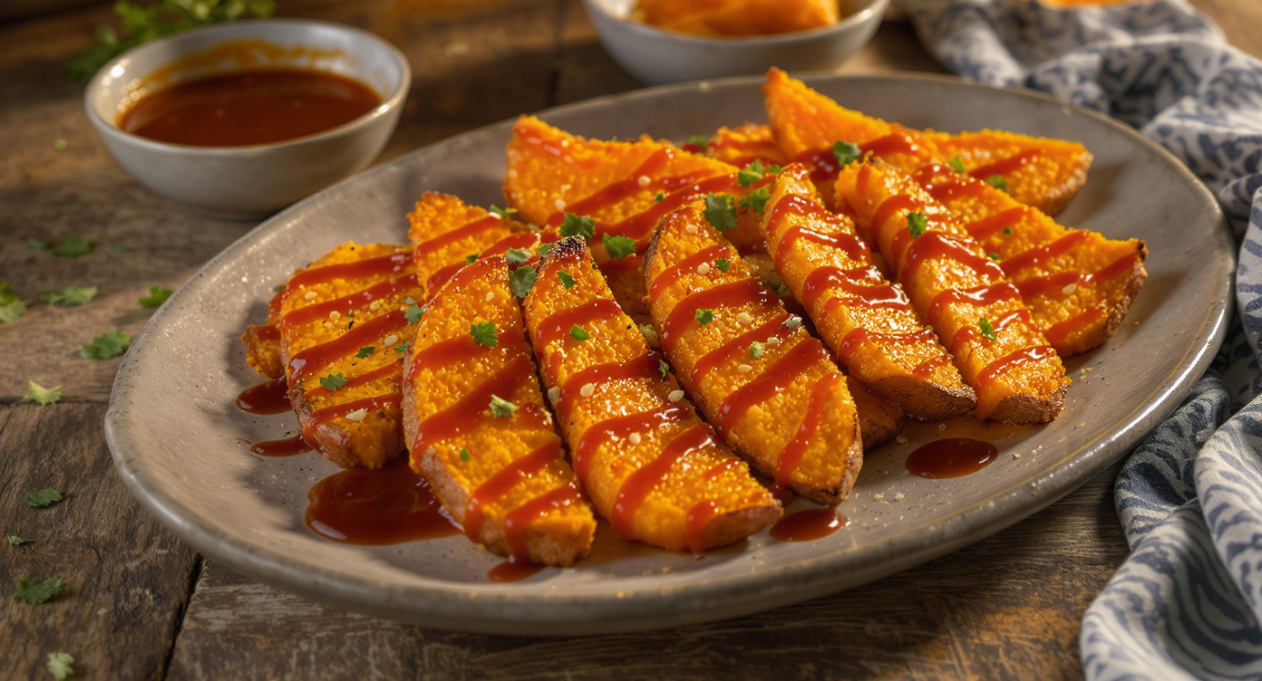 Tamarind-Glazed Sweet Potato Wedges (Modern Thai-Inspired)