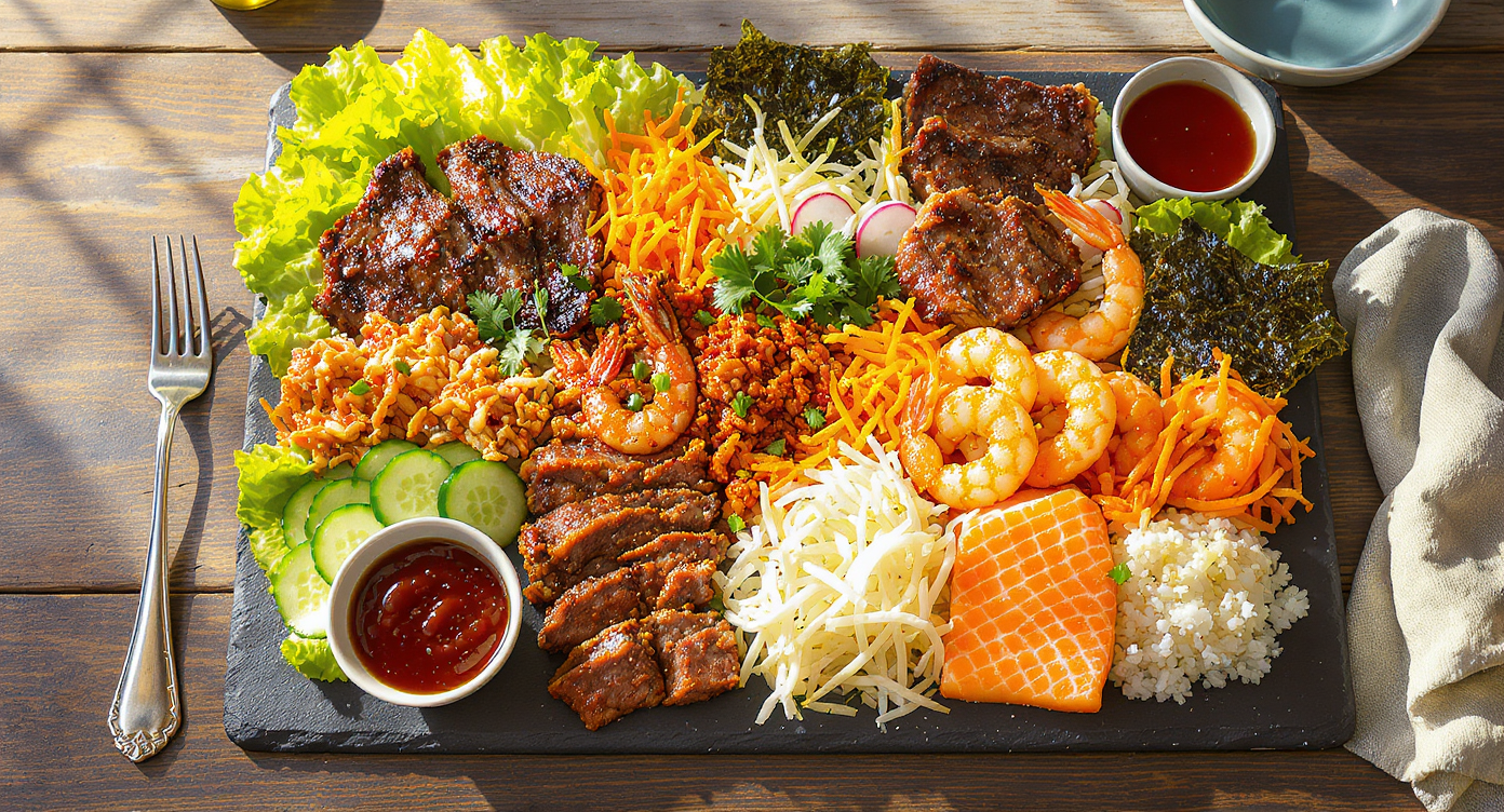 Korean BBQ Feast Platter: Grill-At-Table Edition