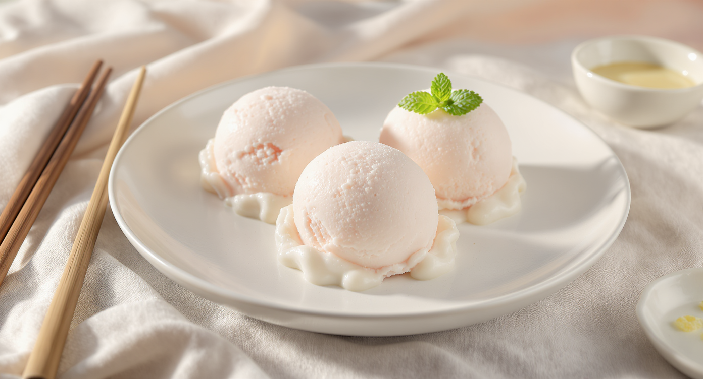 Lychee Ice Cream (Inspired by Jeni Britton’s Technique)